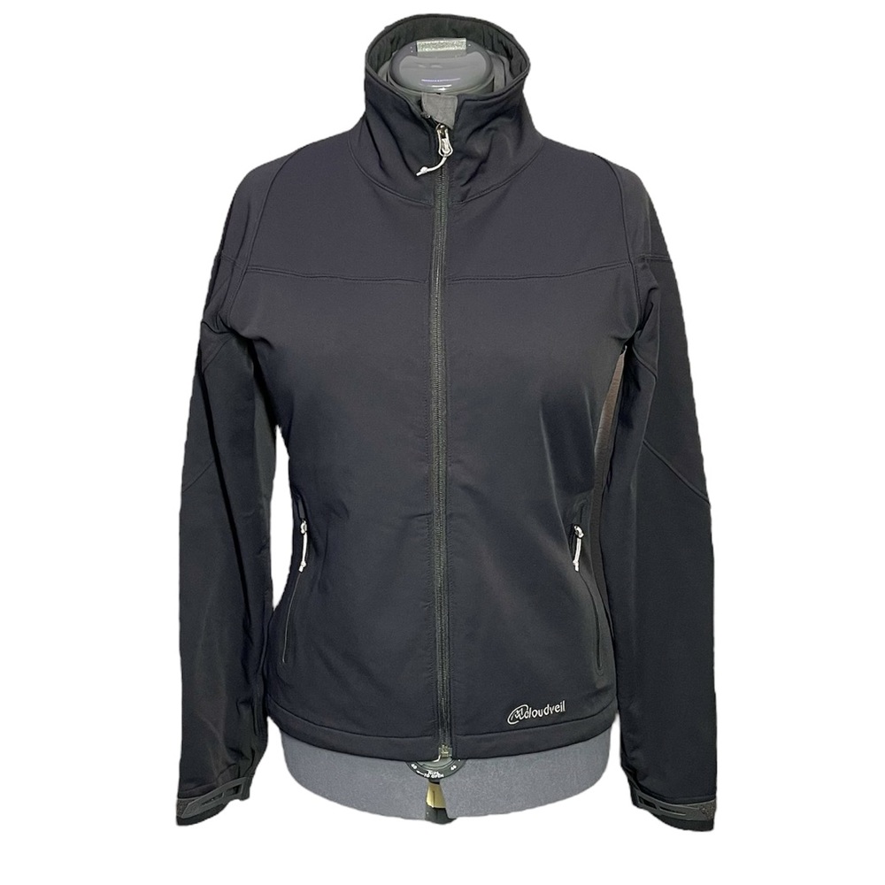 Cloudveil Womens Cyclone Seredipity Soft Shell Jacket Size Medium M Black Coat